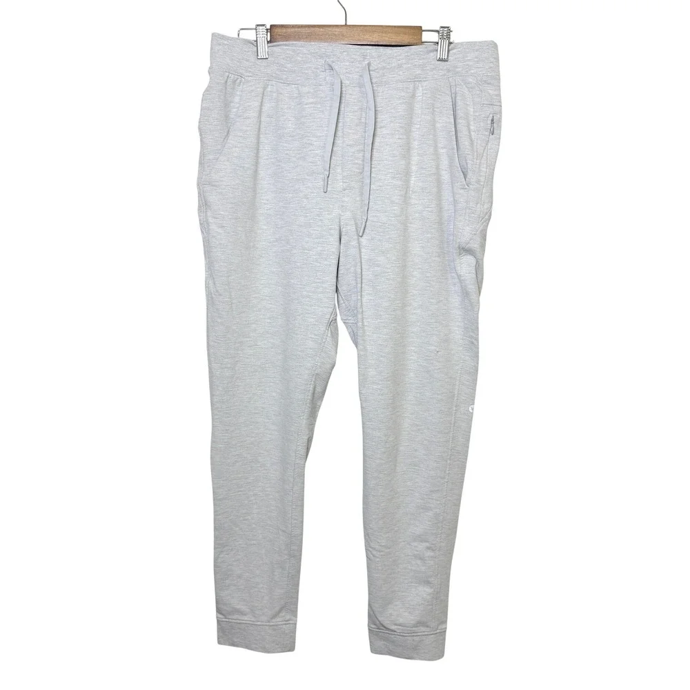 Birddogs Men XL Joggers Light Gray Heather Built-In Liner Sweatpants Activewear